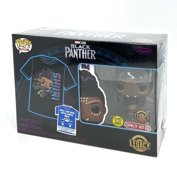 Funko Pop! Marvel Collector's Box Black Panther Shuri T-shirt Large + Figurine - Picture 1 of 5